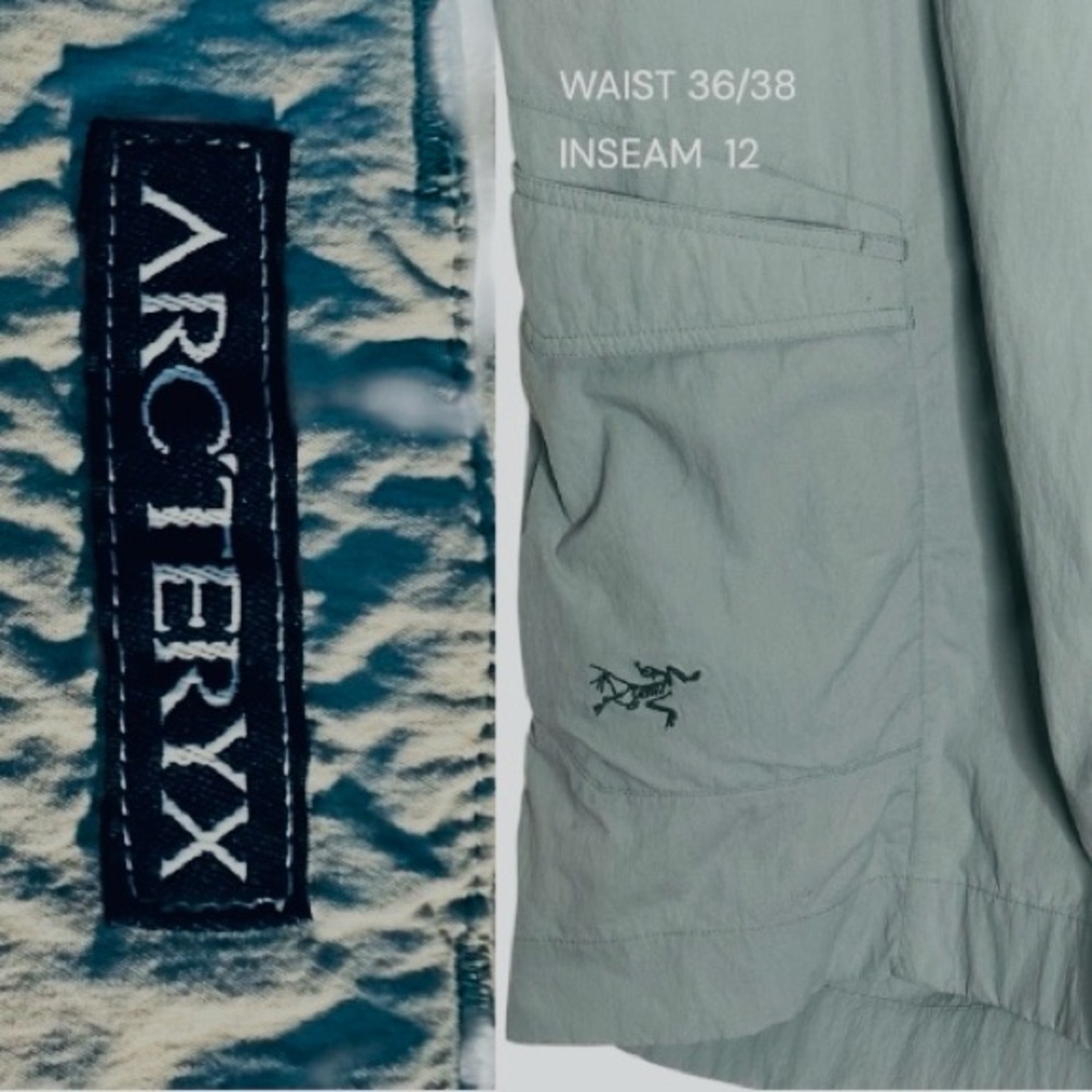 ARCTERYX MENS RAMPART LONG SZ 36 INSEAM 12 CARGO SHORTS.LIKE NEW CONDITION GREEN - Picture 6 of 13